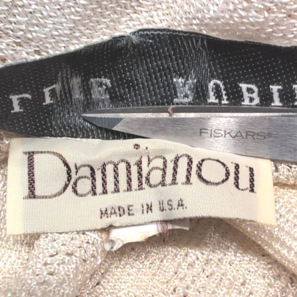 Vintage Lillie Rubin Gold Metallic Fringe Open Front Duster Size Medium - Picture 10 of 11